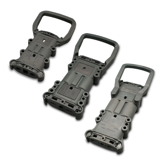 Forklift charging connector