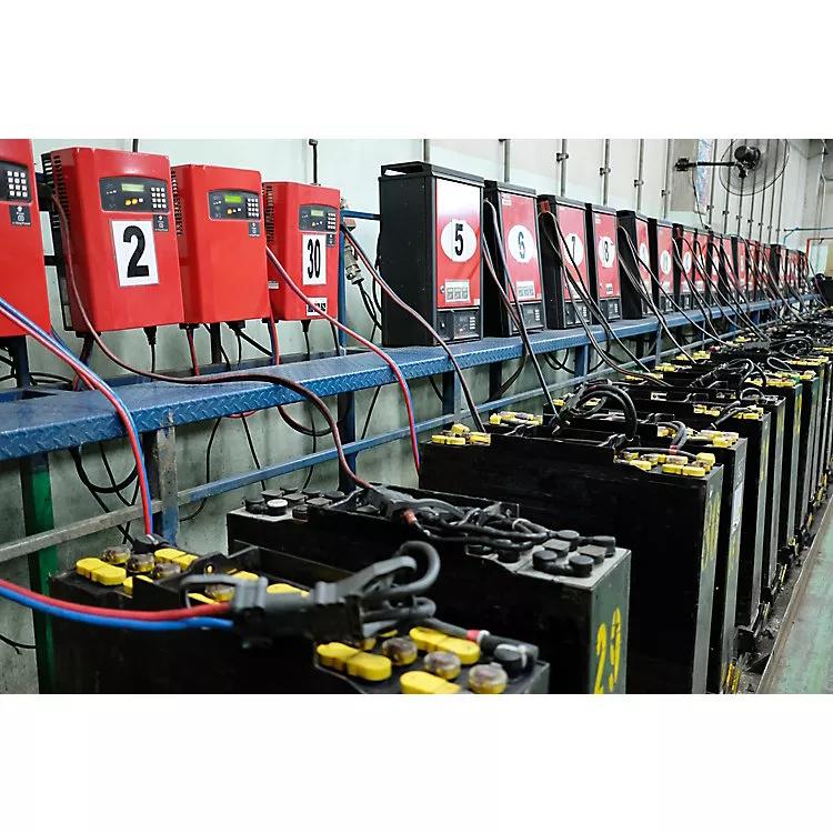 Forklift charging connector types and options