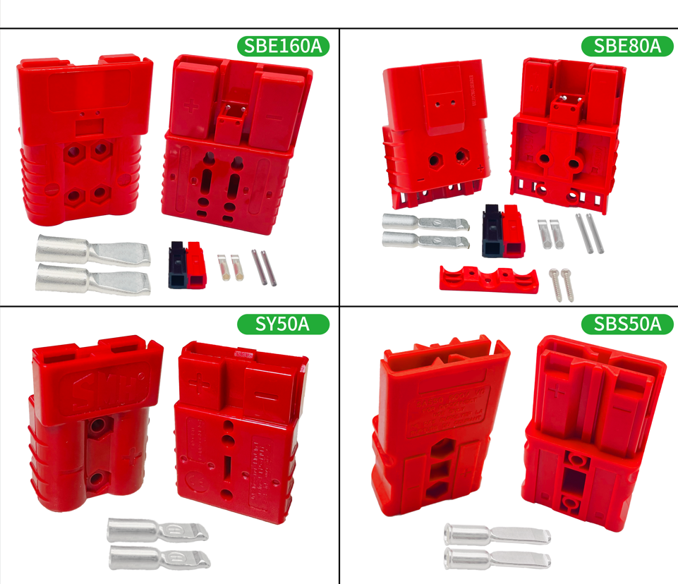 Industrial Sweepers Battery Connectors Recommendation: SY50A Red / SBE160 Red